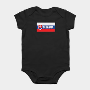 Slovakia Flag Baby Bodysuit